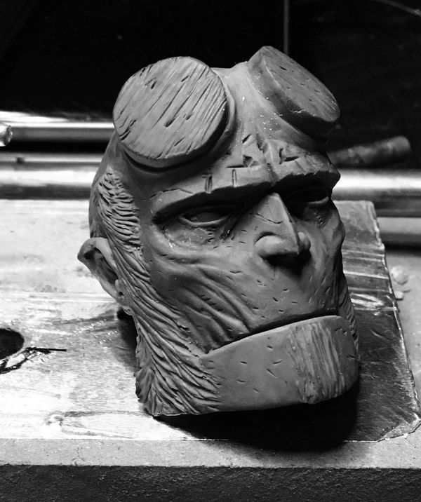 Detail shot of the Hellboy sculpt I did a decade ago.