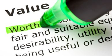 The word "Worth" highlighted with a green marker.