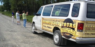 Stopping for pictures during Denali Gold Tour