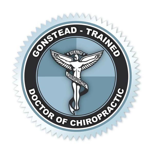 Gonstead-trained doctor of chiropractic shield.