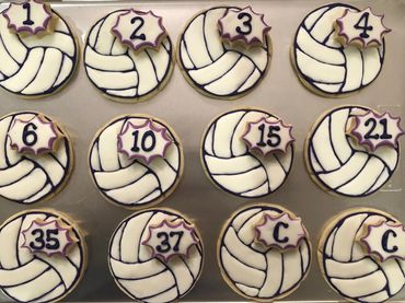 Volleyball team cookies for the players!