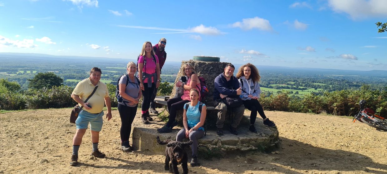 Surrey 3 Peaks Holmbury Hill, summit