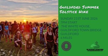 Summer Solstice Hike Guildford Surrey. The Mount, Sunset. 