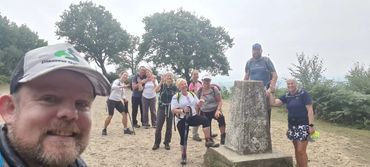 Pitch Hill, summit, greensand way, hiking, group, guided tour