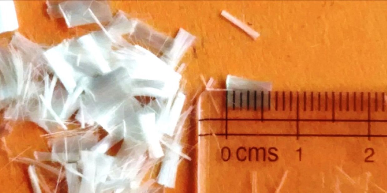 CETEX 6mm monofilament PP fiber for crack-free plastering and floor screed.