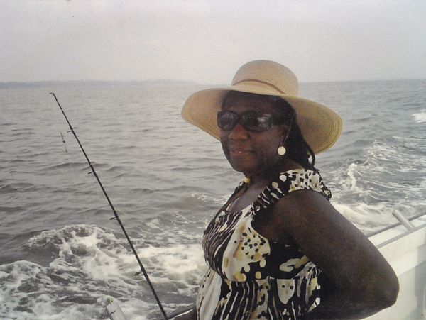 Pauline on fishing boat