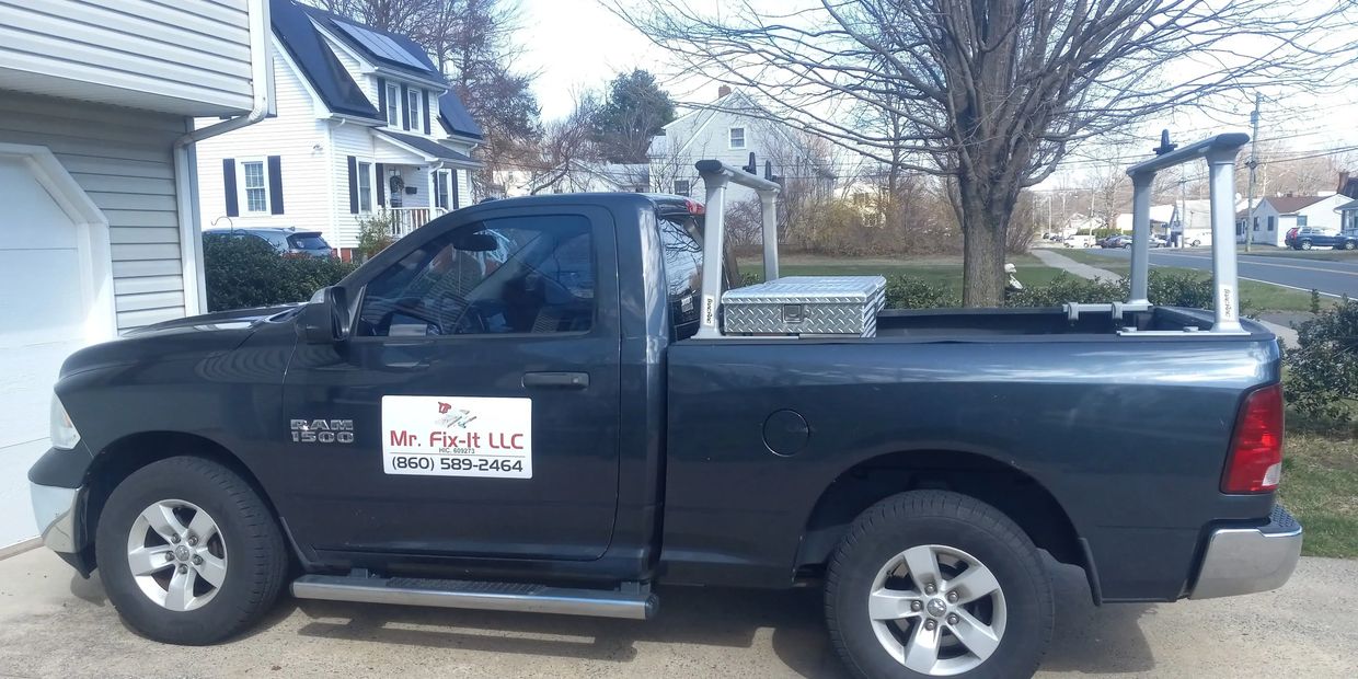 Licensed handyman service vehicle for Mr. Fix-It LLC in Bristol, CT