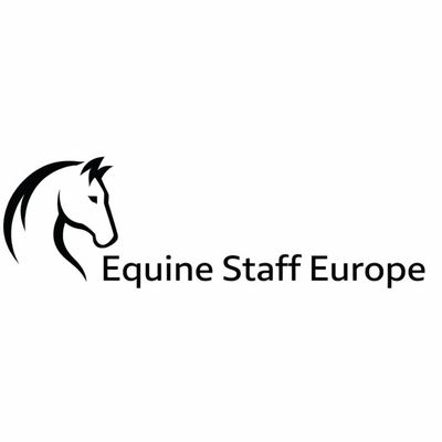 Black horse head logo with 'Equine Staff Europe' text.