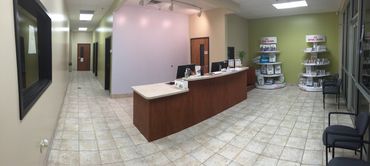 Blue Star Veterinary Clinic Boarding front lobby.