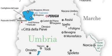 The most beautiful cities of Umbria and Toscana accessible in 1 hour 30 minutes,  adriatic sea 2h