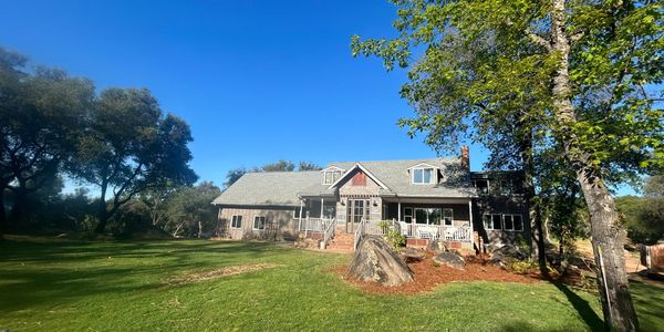 Front of the house overlooking the croquet field.