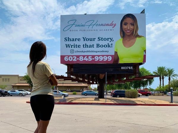 Founder, Janine Hernandez's billboard