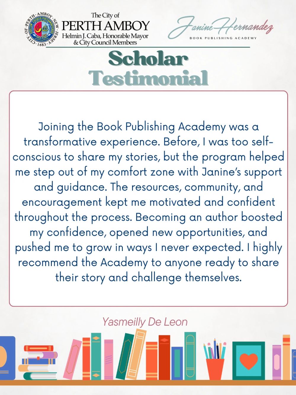 Perth Amboy testimonials testimonial