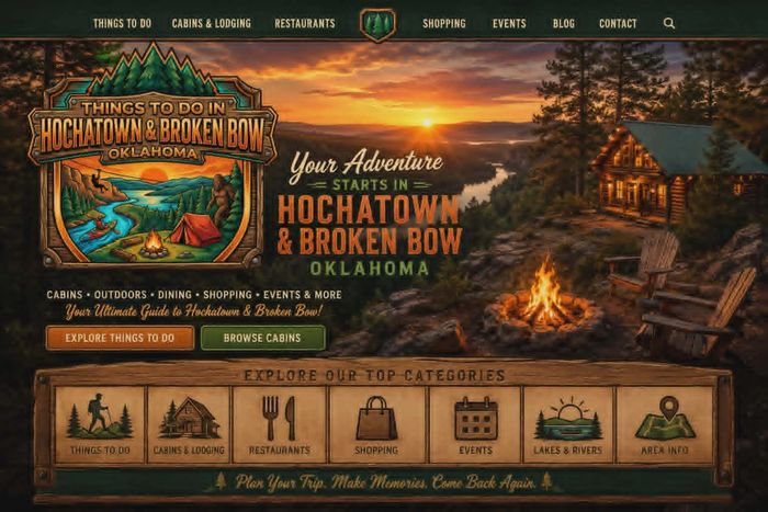 Explore Hochatown & Broken Bow with cabins, dining, and outdoor adventures in Oklahoma.