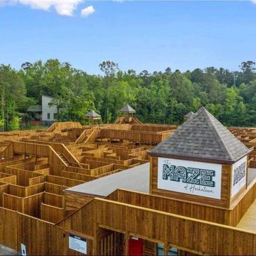 The Maze of Hochatown a 29,000-square-foot maze located in Hochatown, Oklahoma, near Broken Bow Lake