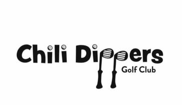Chili dippers logo. a luxury mini gold course located next door to the maze of Hochatown