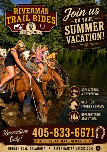 riverman horse trail rides in broken bow oklahoma. Hochatown activities and things to do.
