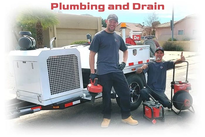 Our plumbing crew specializing in drain cleaning.
