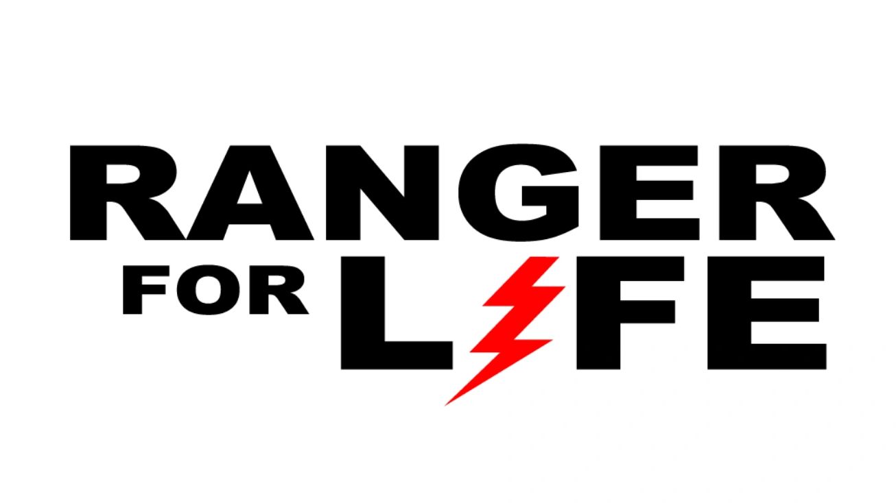 Ranger For Life logo with lightning bolt 