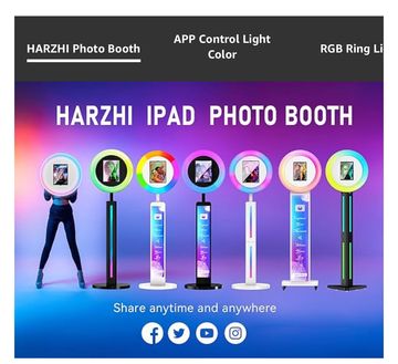 Users can manipulate lighting colors, apply filters, add graphics when taking photos. Additionally, 