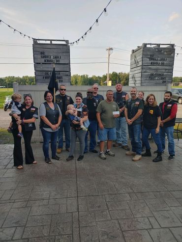 9.17.2022: Combat Vets Motorcycle Assoc. Chapter 19-7 check presentation to OIS/Patrick Blakely