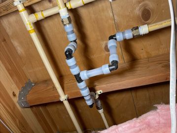 Exposed spot repair on CPVC pipe.