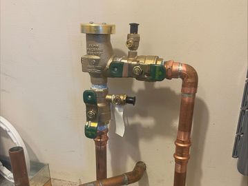 Backflow preventer replacement.