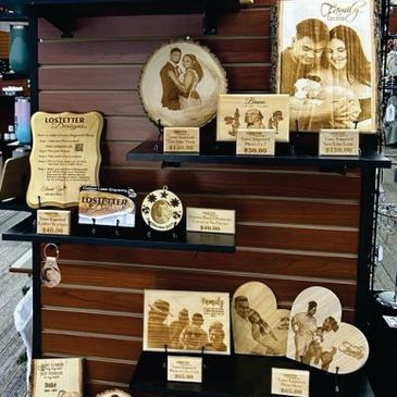 Custom Laser Engraved Photos onto wood