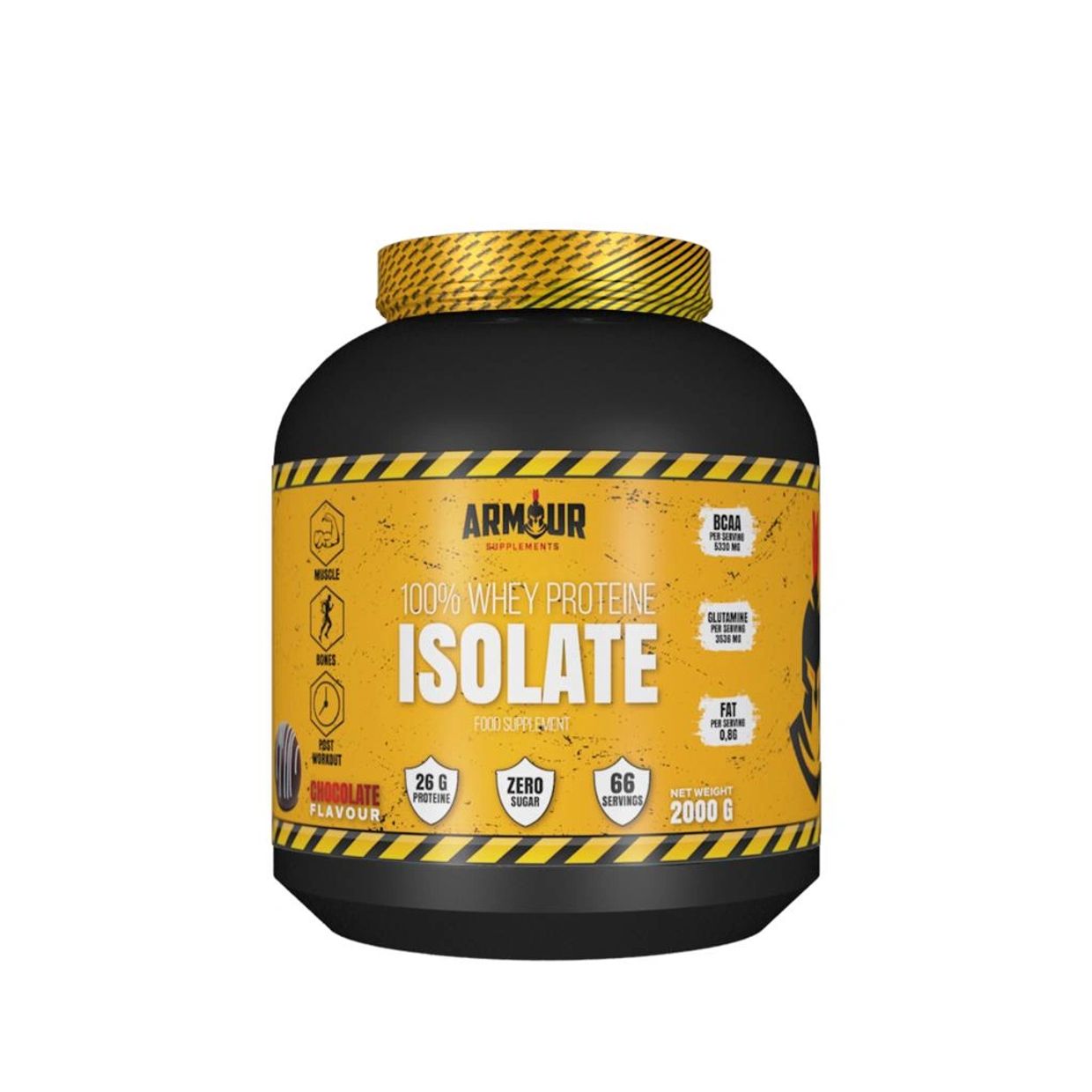 100% Whey Protine Isolate , with the highest quality ingredients with delicious flavours , Made for 