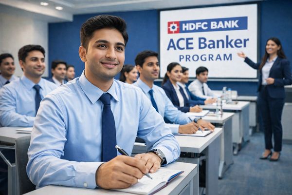 Young professionals attending HDFC Bank ACE Banker training program.