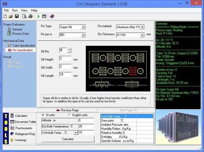 User-friendly environment, with full descriptive parameters