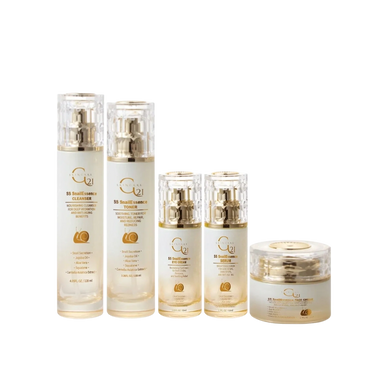 Full Skincare Set Displayed Elegantly
