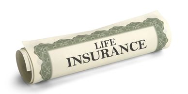 Rolled life insurance certificate.