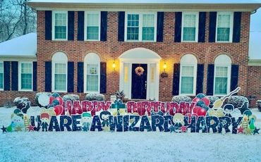 Birthday Yard Signs - Customized- Red/Black