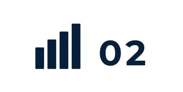 Logo o2 avec barres de signal stylisées.