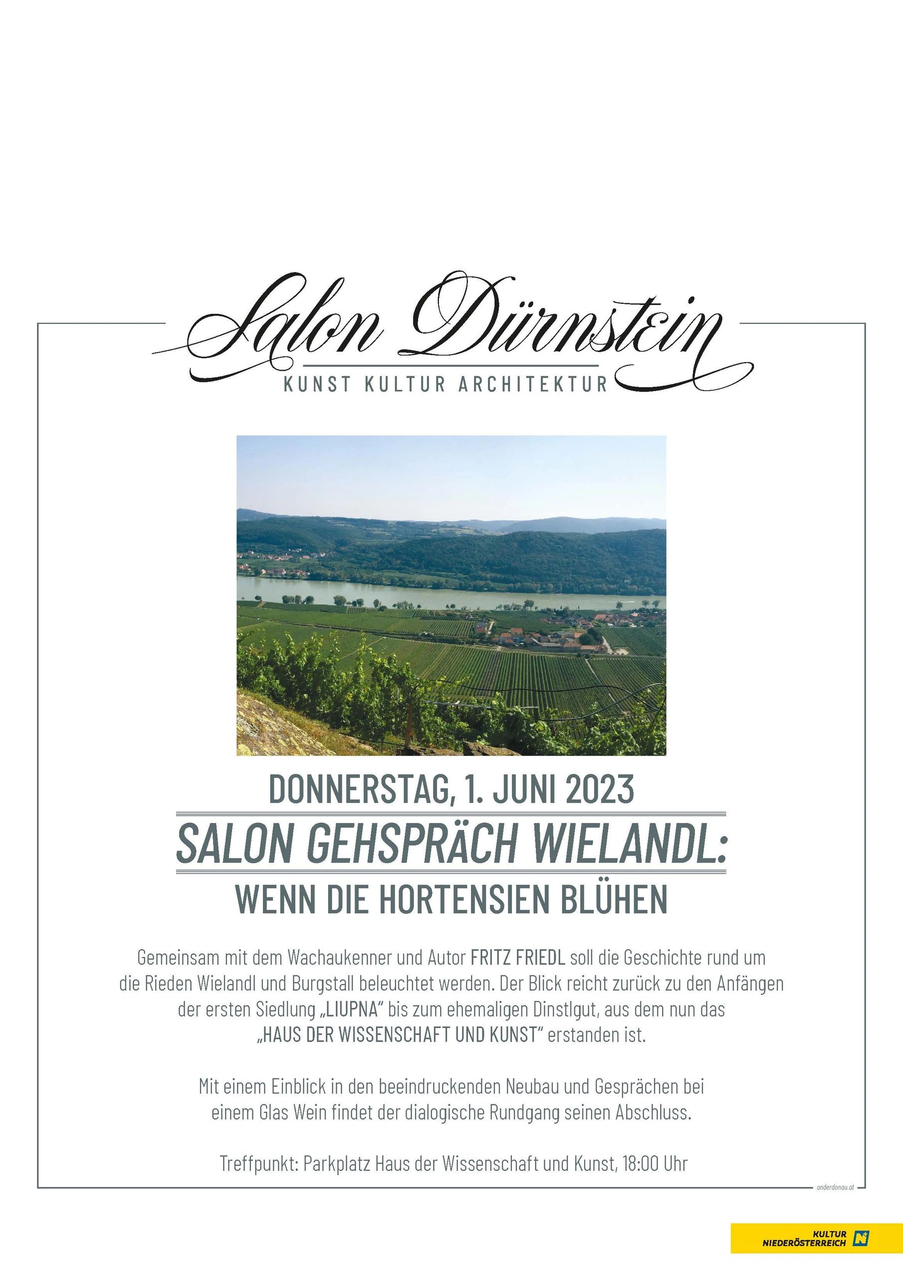 Unterloiben in der Wachau. Gehspräche mit Doris Knoll und Fritz Friedl rund um die Rieden Wielandl