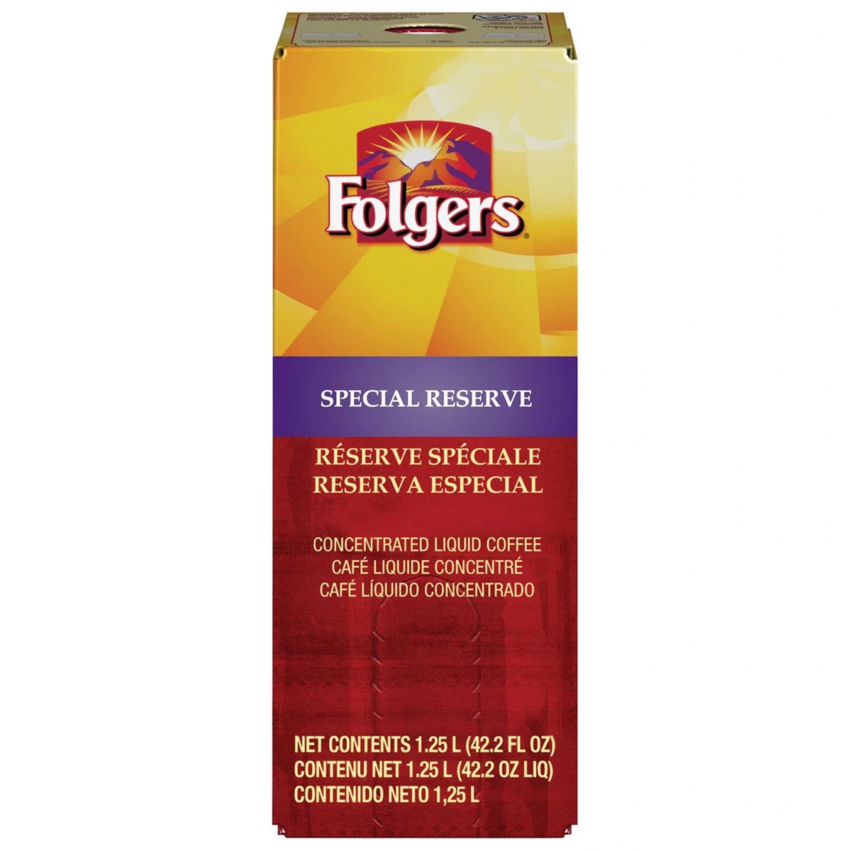 Folgers 1.25 Liter Special Reserve Liquid Coffee Concentrate (One Box)