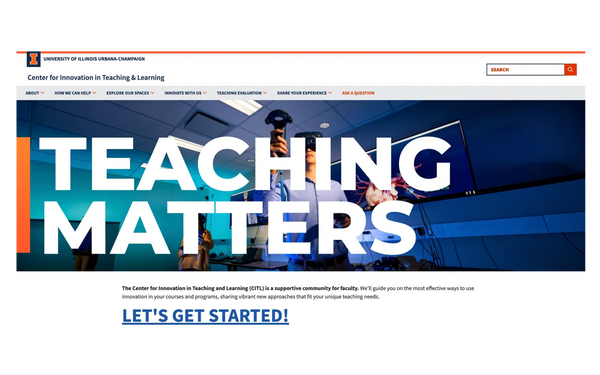 Center for Innovation in Teaching & Learning Website