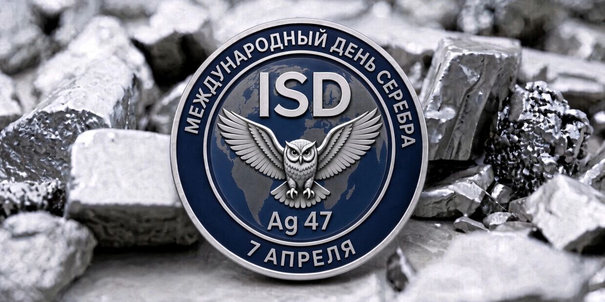 Medallion celebrating International Silver Day on April 7.