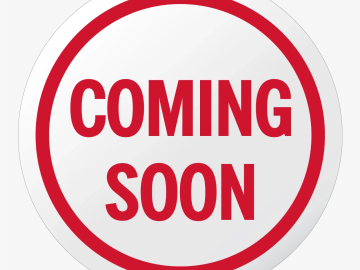 Red text 'COMING SOON' in a white circle with a red border.