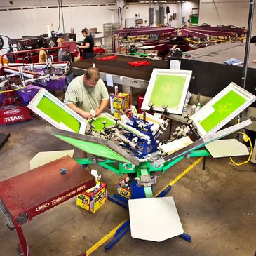 Custom Express, Screen Print, Embroidery. Business to Business, Contract Screen Printing, Charlotte