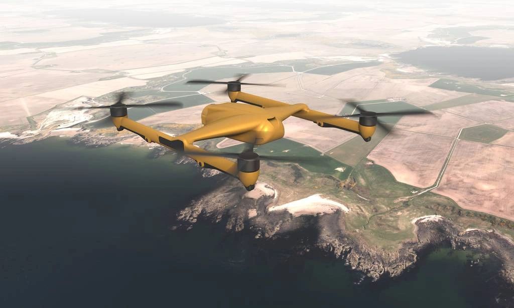 BAE Systems bets on heavy lift eVTOL Quadcopter for cargo