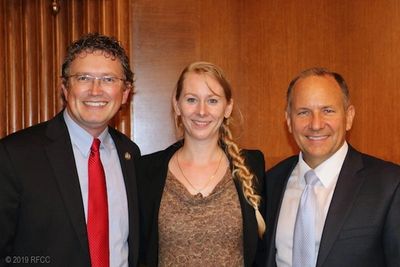 Congressman Massie (KY), Liz Reitzig (RFCC Founder) and Congressman Smucker (PA)