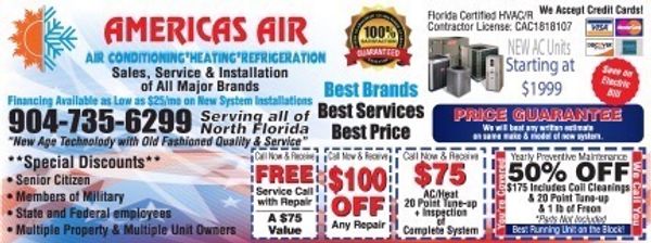 Jacksonville Florida Air Conditioning Contractor, Ponta Vedra Beach Florida Air Conditioning Contractor , Orange Park Florida Air Conditioning Contractor, Best Mechanical Contractor, Jacksonville Air conditioning Coupons 