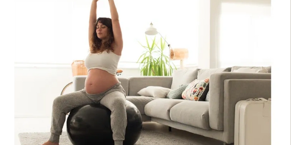Birthing Ball exercising for labor