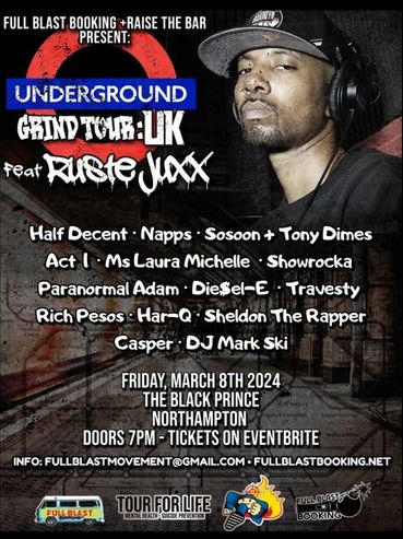Ruste Juxx live with DJ support by Mark Ski