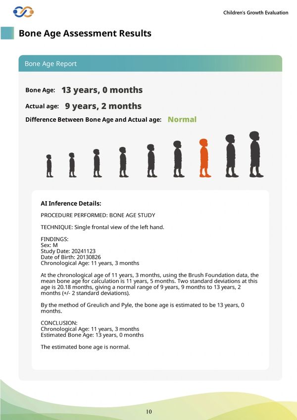 Pediatric Growth Assessment System