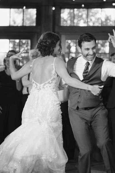 A couple performing one of our custom created dances.