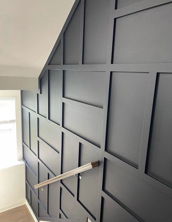 custom wall molding, custom feature wall, custom trim