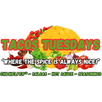 Tacos Tuesdays
ChiliHelper - Salsa - Hot Sauce - Seasonings
